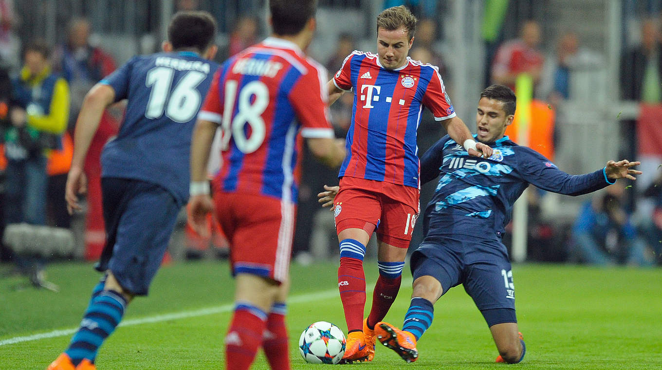 Mario Götze was almost unstoppable against FC Porto  © 2015 Getty Images