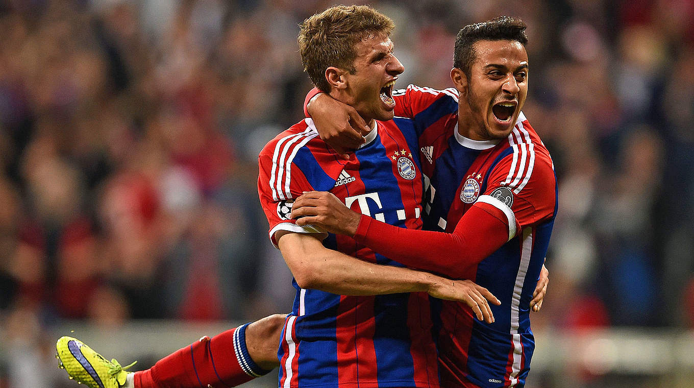 Thomas Müller is the top German goal scorer in the Champions League © 2015 Getty Images