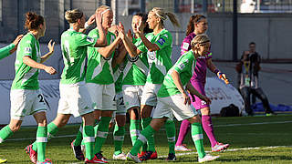 Wolfsburg ran out comfortable winners and are on course for the title © Jan Kuppert