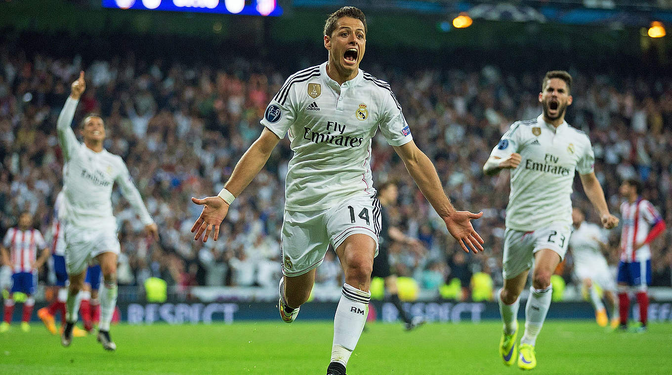 A late Javier Hernandez goal put Real in the semis © 2015 Getty Images