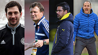 Schwarz, Schromm, Wagner, Brand (v.l.): Vier Trainer, ein Ziel - der Klassenverbleib © Getty Images