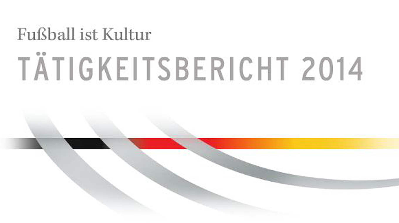 Jetzt online lesbar: Der Tätigkeitsbericht 2014 der DFB-Kulturstiftung © DFB