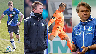 Vier heiße Aufstiegskandidaten: Bielefeld, Kiel, Duisburg und Stuttgart © 2015 Getty Images