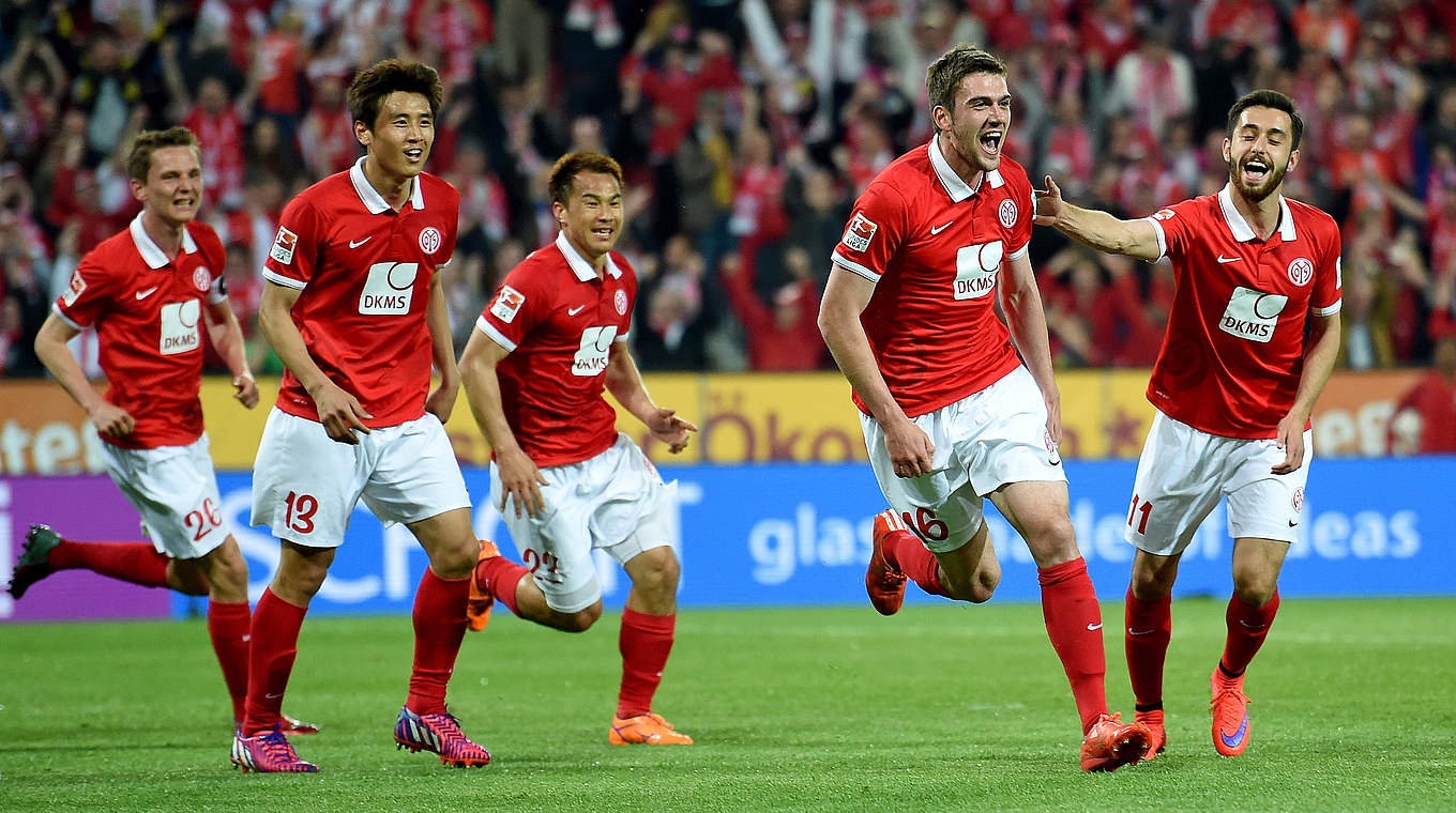 Torschütze Stefan Bell scored a brace for Mainz 05 © 2015 Getty Images