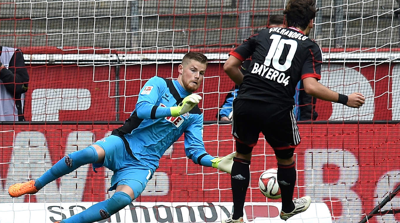Köln goalkeeper Timo Horn kept out Hakan Calhanoglu's penalty © 2015 Getty Images
