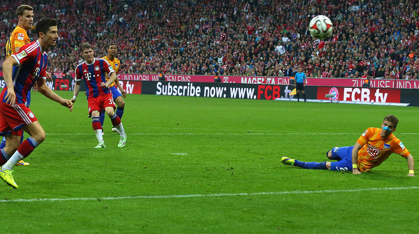 Bayern left it late but beat Hertha © 2015 Getty Images