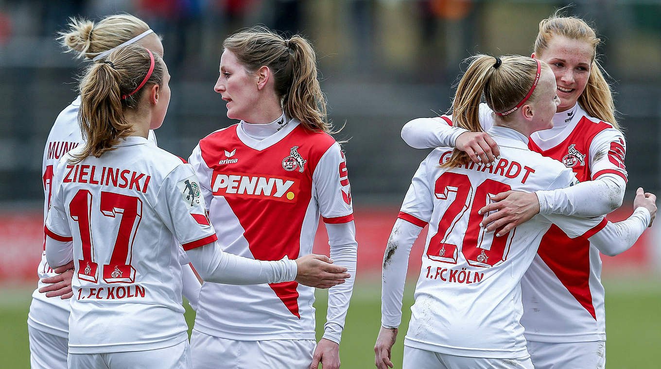 Neu dabei in Liga eins: Die Frauen des 1. FC Köln © imago/foto2press