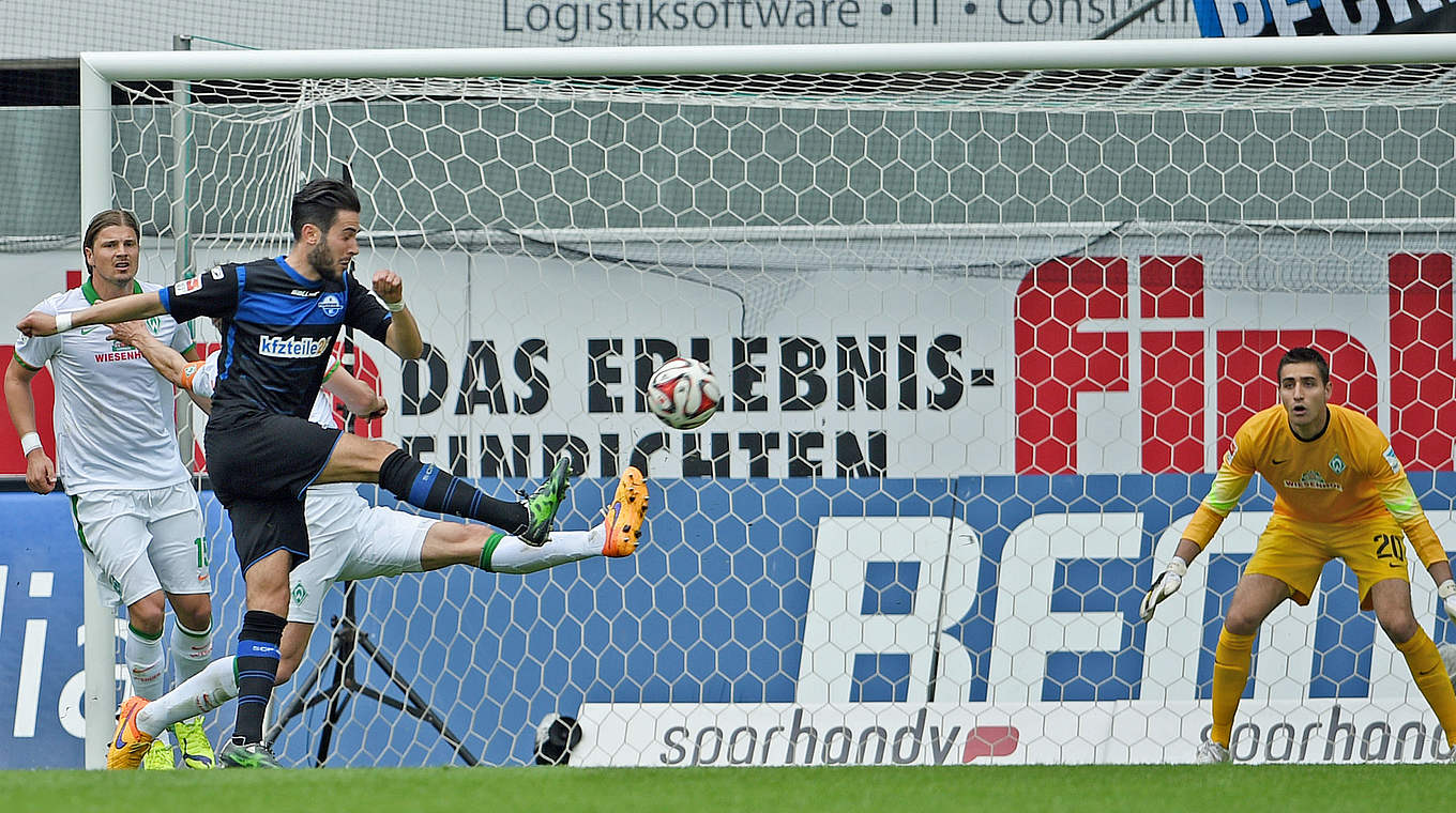 Traumtor für den SC Paderborn: Vrancic mit die Führung © 2015 Getty Images