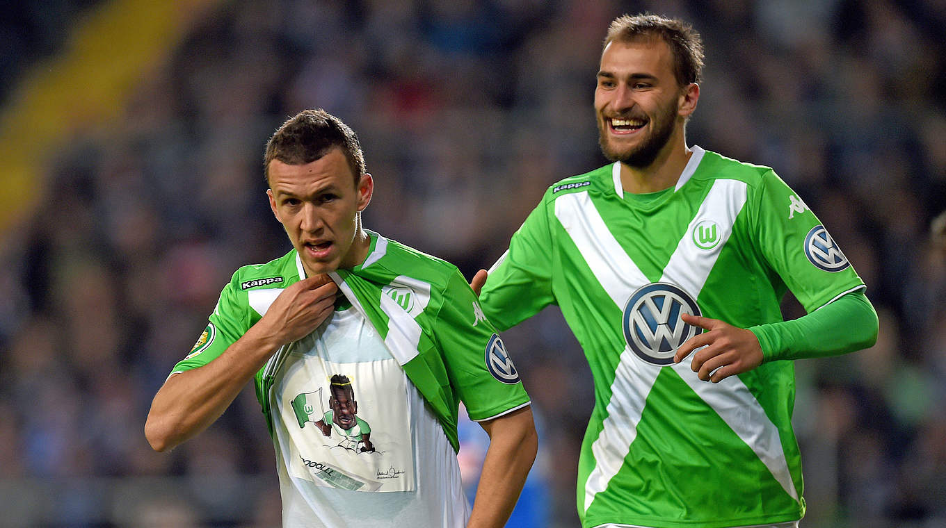 Perisic dedicated his goal to former team mate Junior Malanda, who died in January  © 