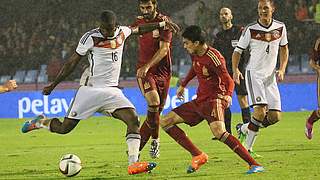 Will sich über den AS Roma wieder fürs DFB-Team anbieten: Antonio Rüdiger (l.) © Imago