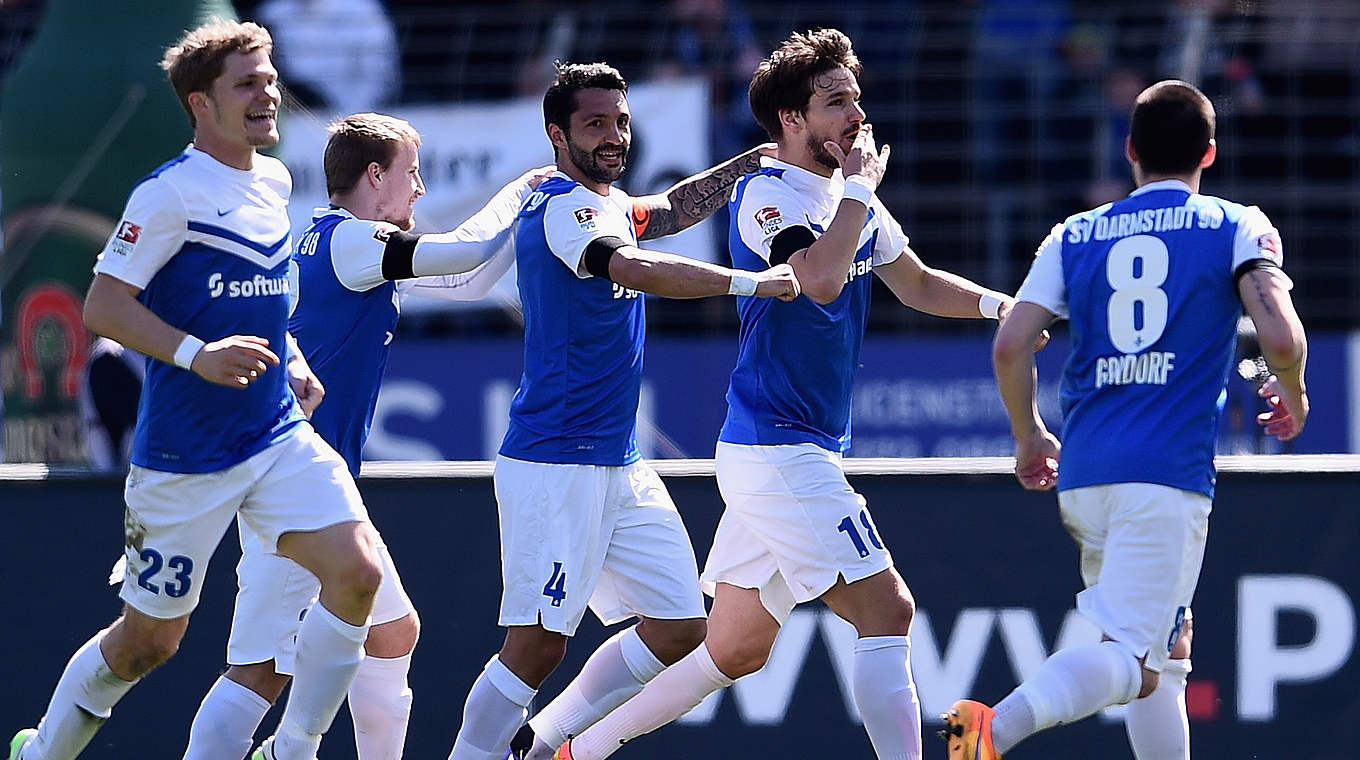 Darmstadt dreaming of promotion © 2015 Getty Images
