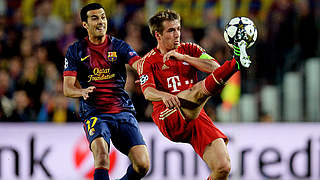 Philipp Lahm and FC Bayern met Barcelona in the semi-finals back in 2013 © 2013 Getty Images