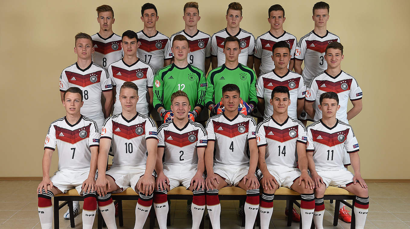 Diese 18 wollen den EM-Titel in Bulgarien: die deutsche U 17-Nationalmannschaft © ©SPORTSFILE
