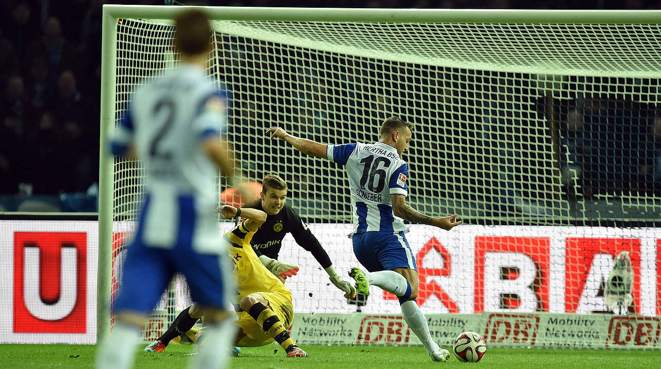 Julian Schieber scored the decisive goal in this fixture earlier in the season © 2014 Getty Images