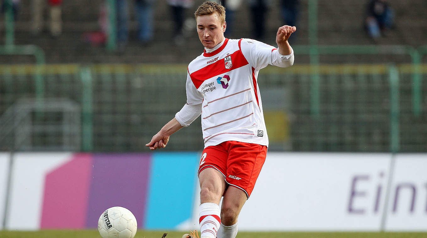 Vertragsverlängerung bis 30. Juni 2016: der Erfurter Mittelfeldspieler Christoph Menz © 2015 Getty Images