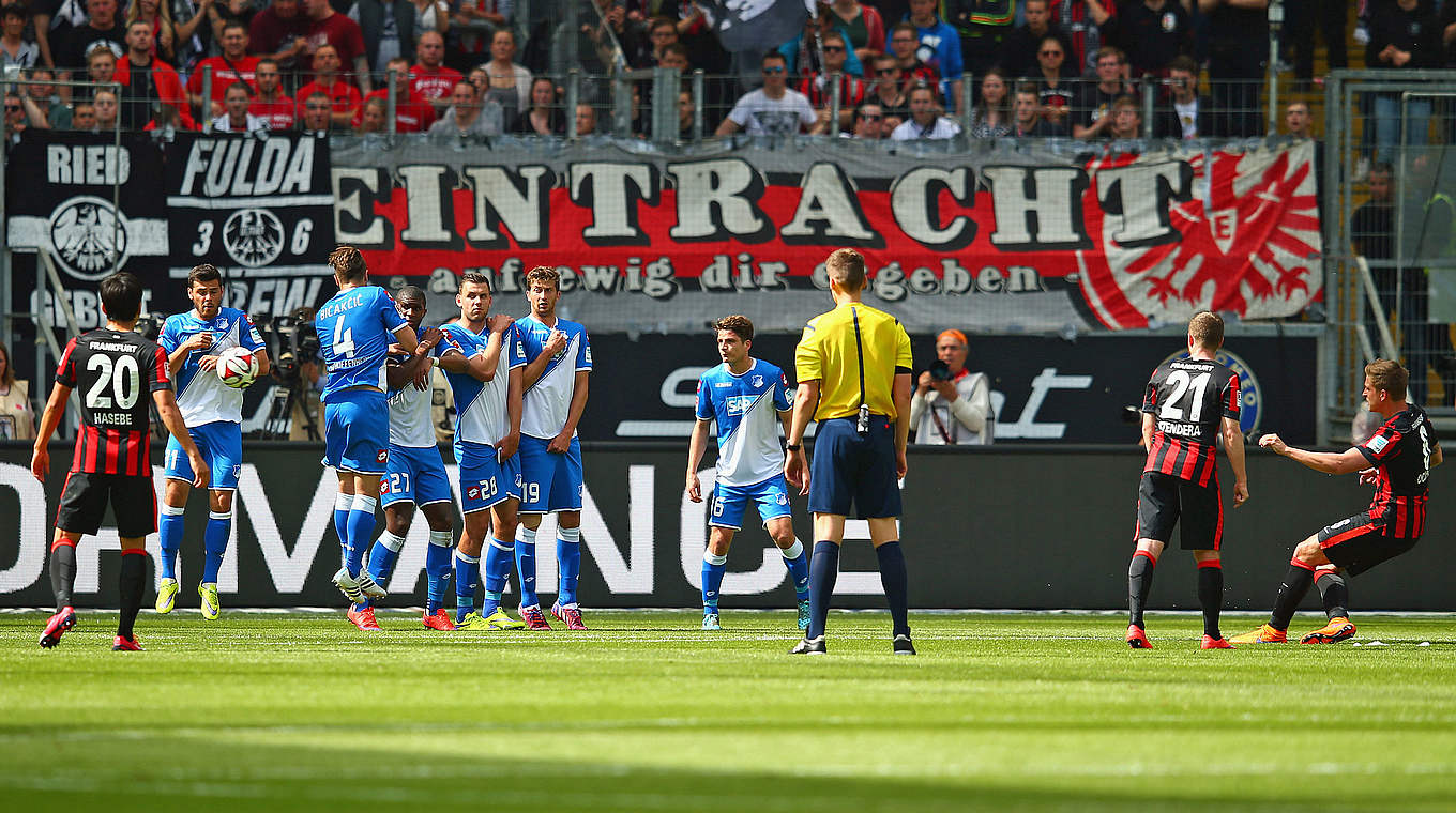 Hoffenheim faltered in Frankfurt © 2015 Getty Images