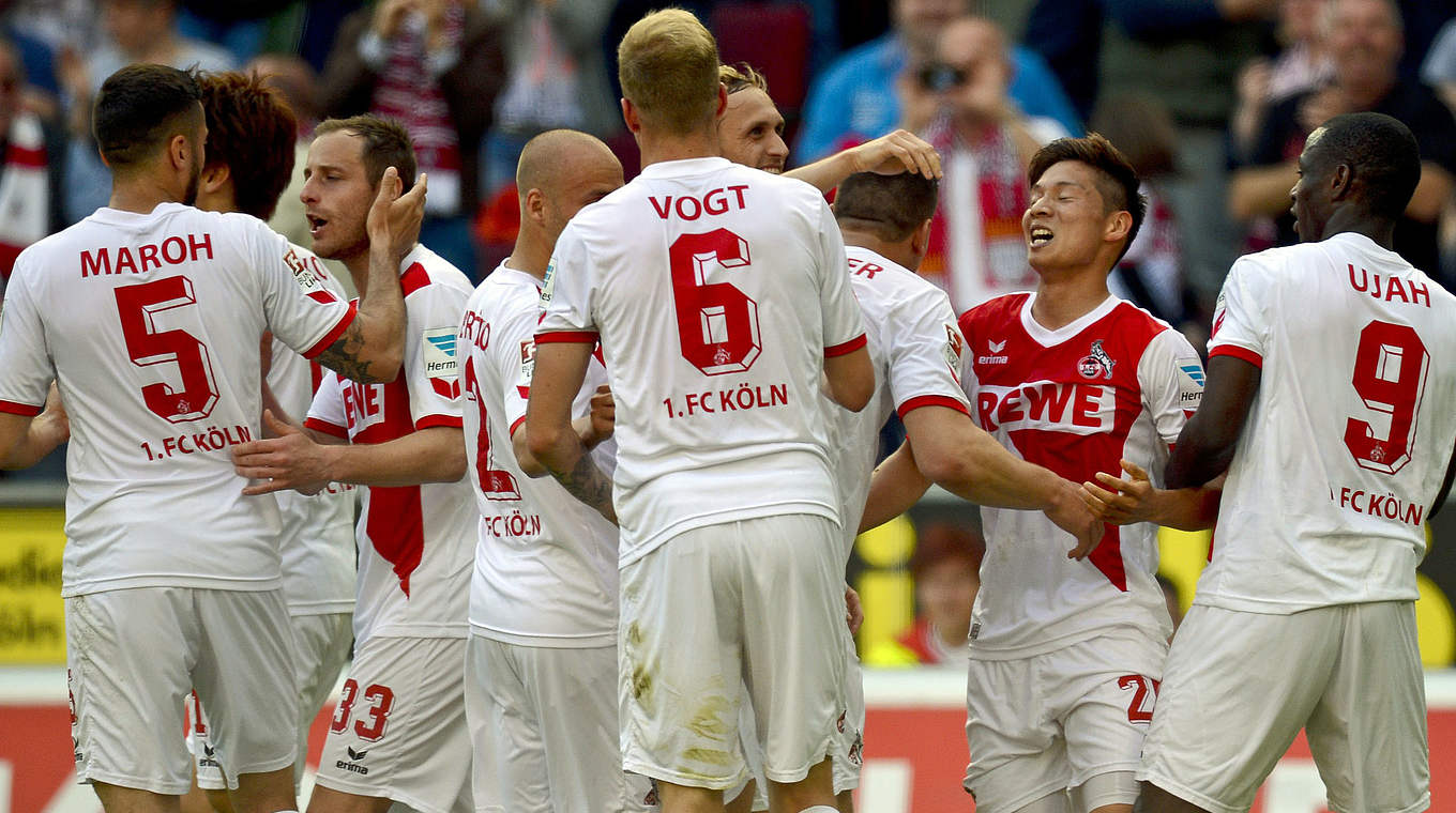 Köln's win over Schalke was enough to secure their top-flight status © 2015 Getty Images