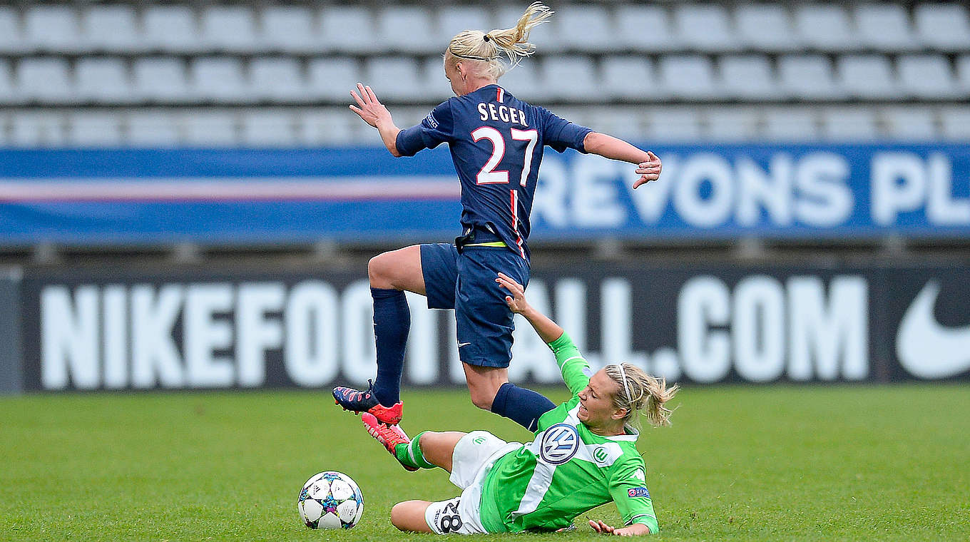 PSG's Caroline Seger is suspended for the final © 2015 Getty Images