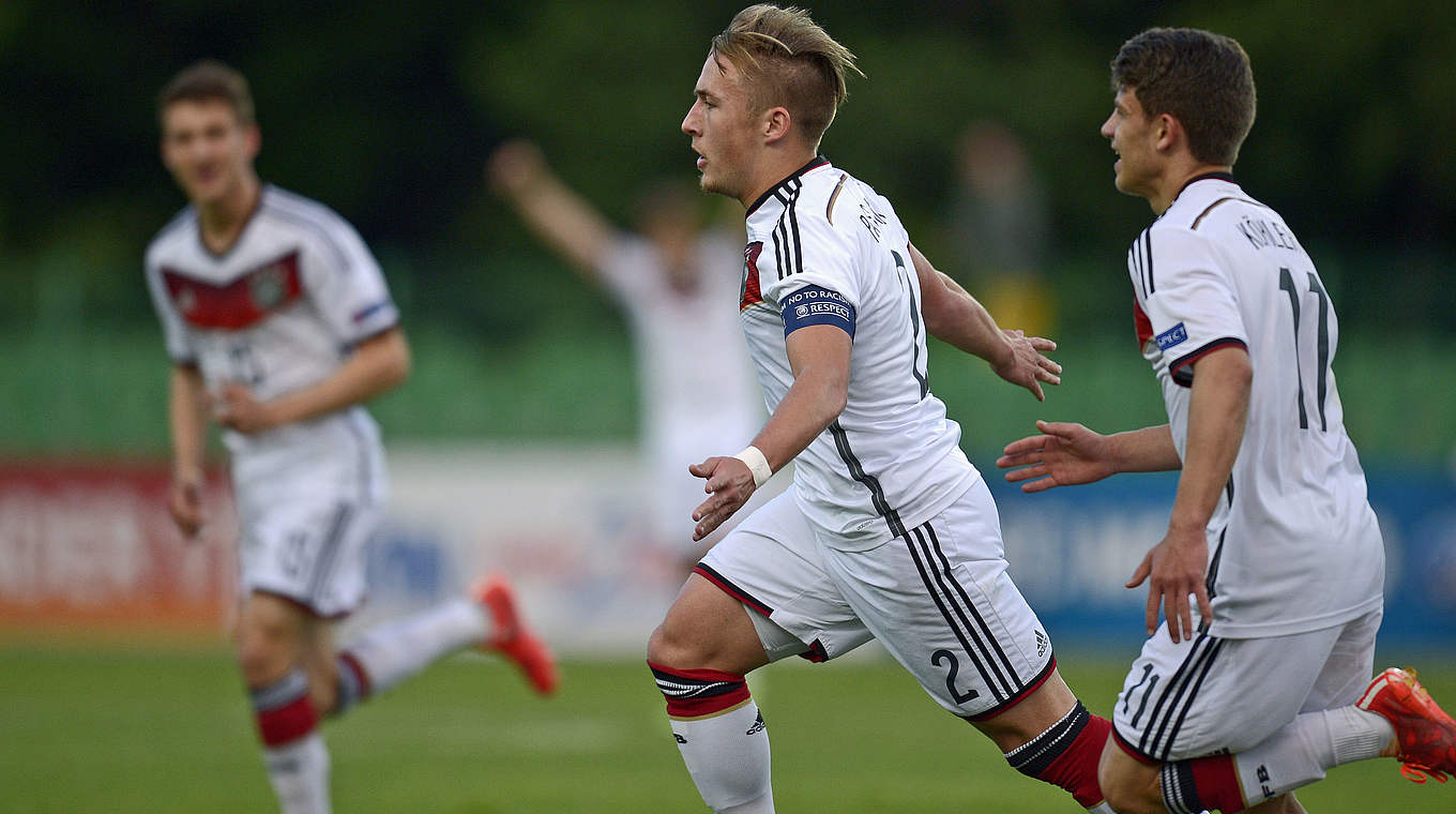 Felix Passlack grabbed a brace for Germany © 2015 Getty Images