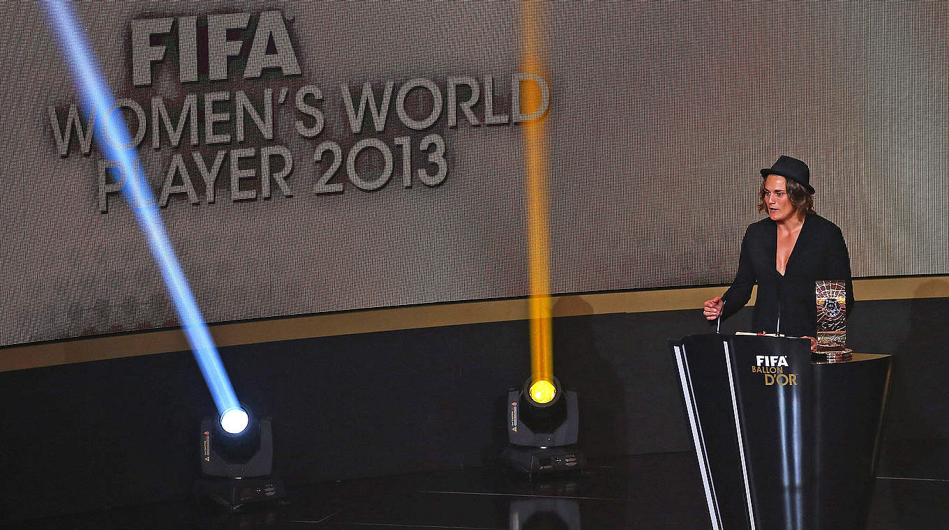 Angerer was named World Footballer of the Year in 2013 © 2014 Getty Images