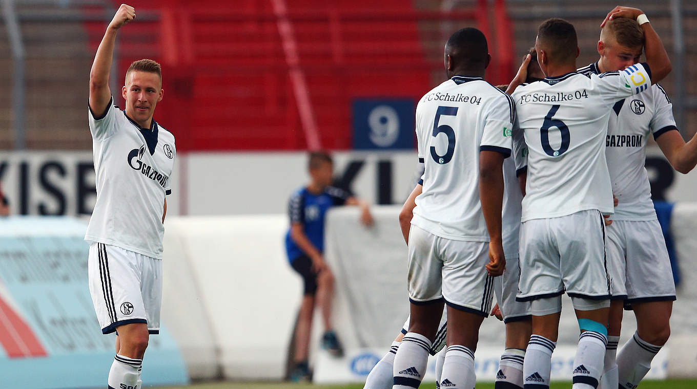 Auf Final-Kurs: Die A-Jugend des FC Schalke 04 © 2015 Getty Images