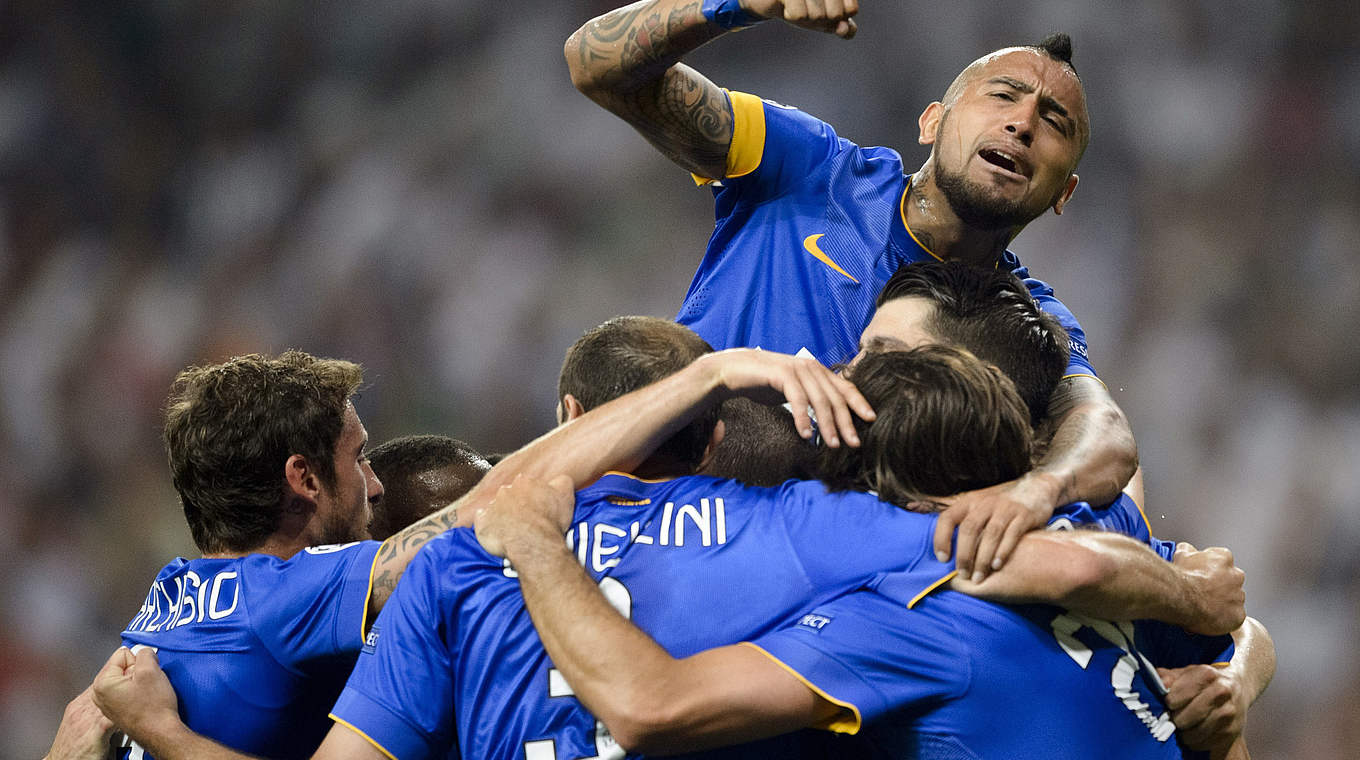 Im Endspiel: Juventus Turin bejubelt den Treffer von Ex-Madrilene Alvaro Morata © Getty Images