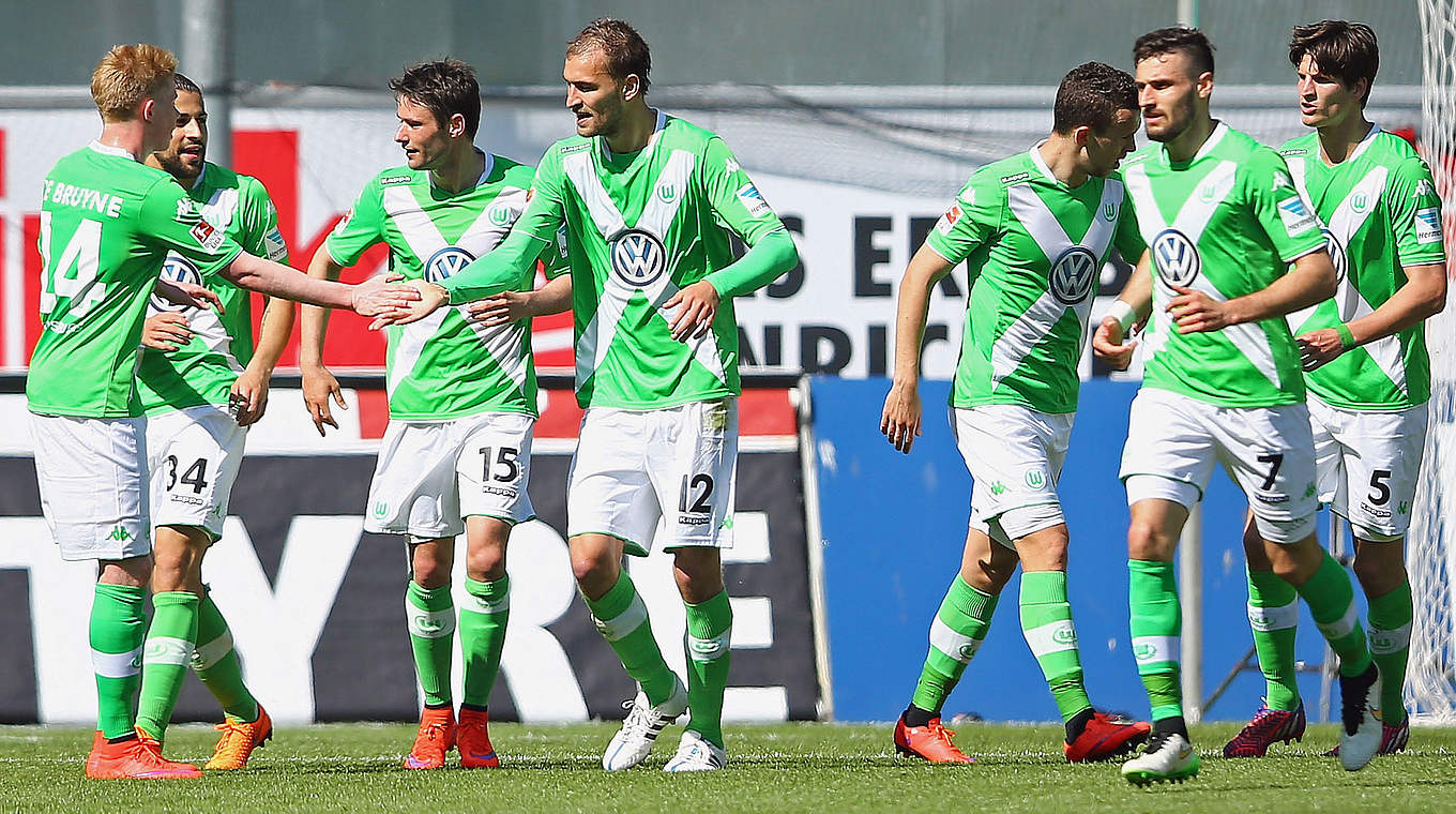 Auswärtssieg in Paderborn: VfL Wolfsburg © 2015 Getty Images