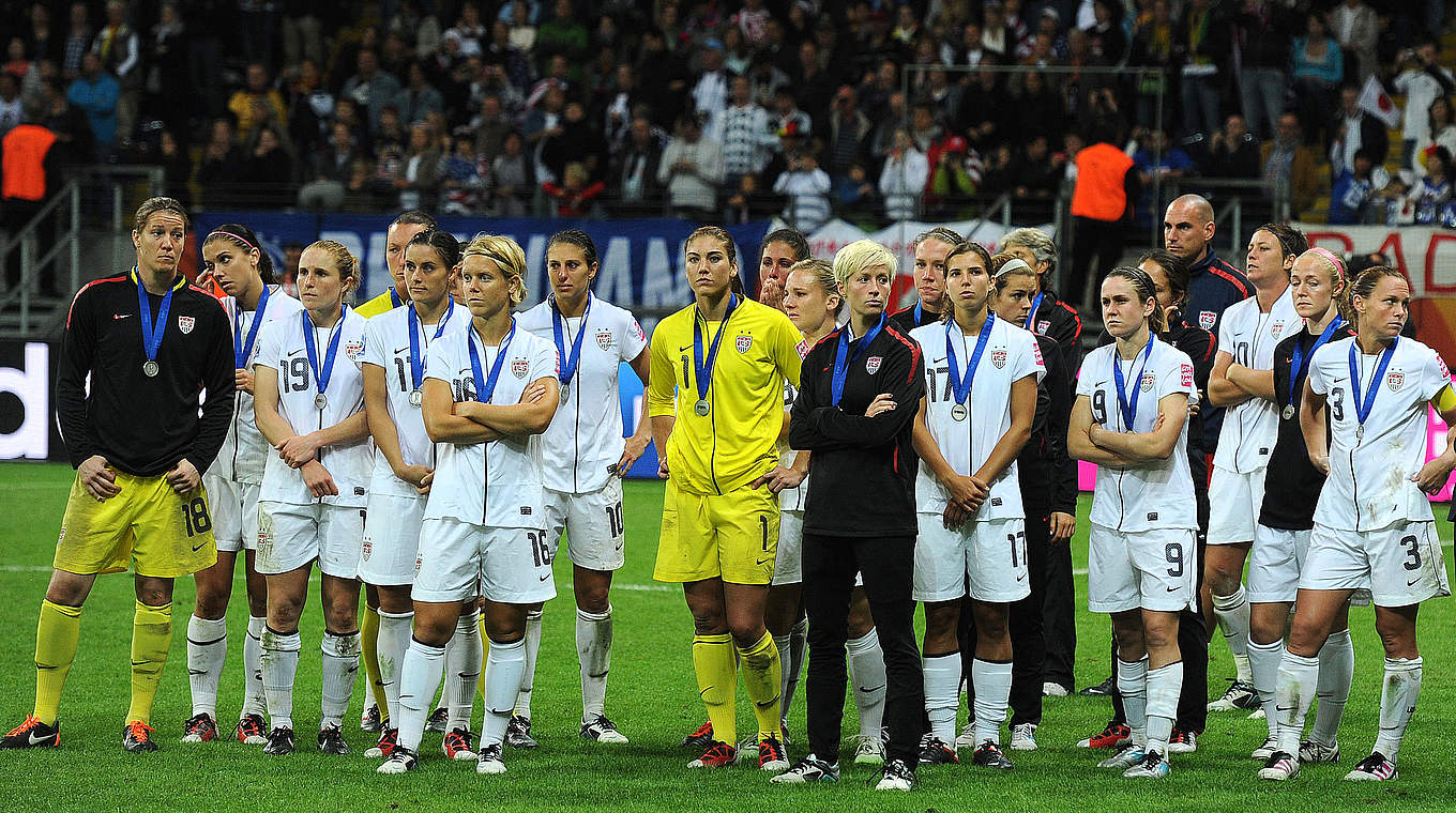 Nur Vize-Weltmeister: Die US-Frauen unterlagen im Elfmeterschießen © 2011 AFP