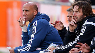 Übergangstrainer bei Borussia Mönchengladbach: André Schubert (l.) © 2015 Getty Images