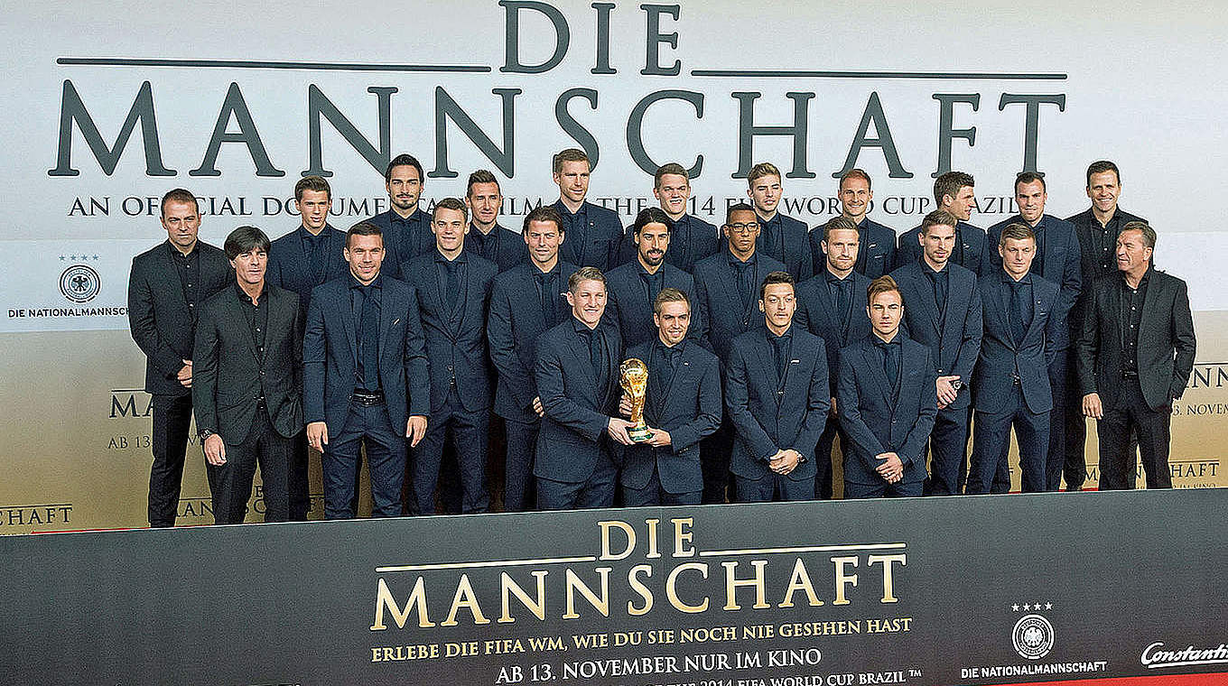 The Germany squad at the Berlin premiere of "Die Mannschaft"  © GES/Markus Gilliar