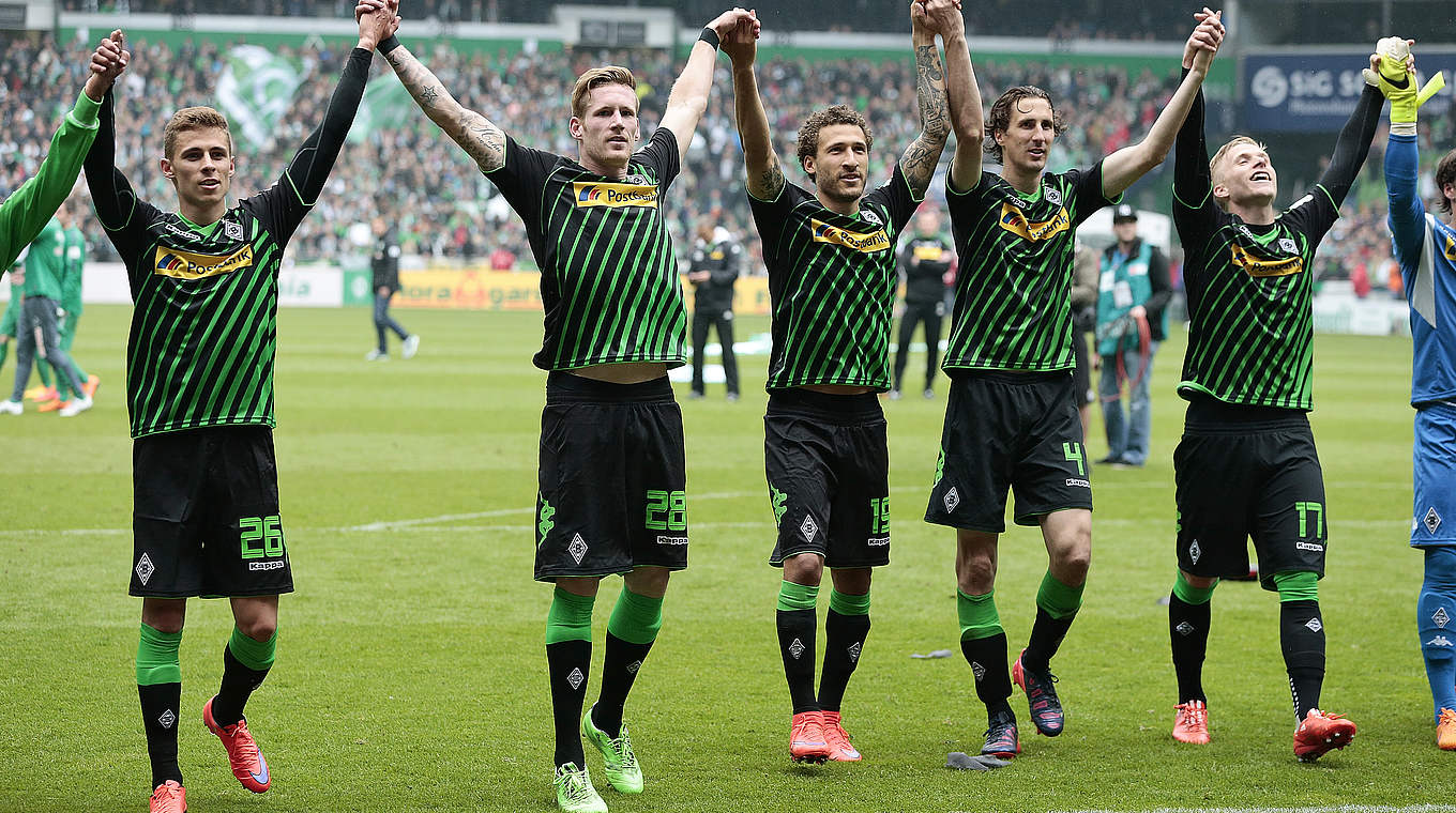 Können die 1500-Punkte-Marke in Heimspielen knacken: Mönchengladbach  © 2015 Getty Images