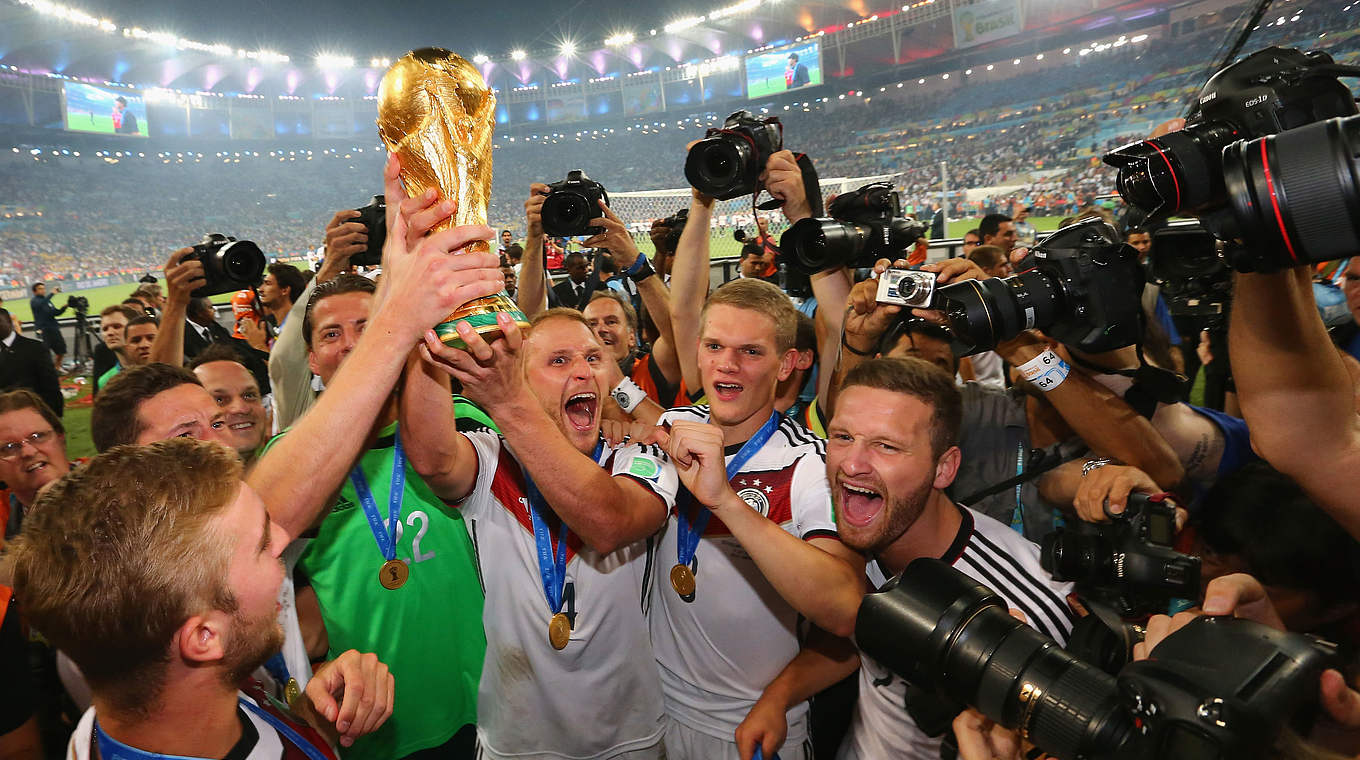 Called up to the squad as back up and went on to lift the World Cup trophy © 2014 Getty Images