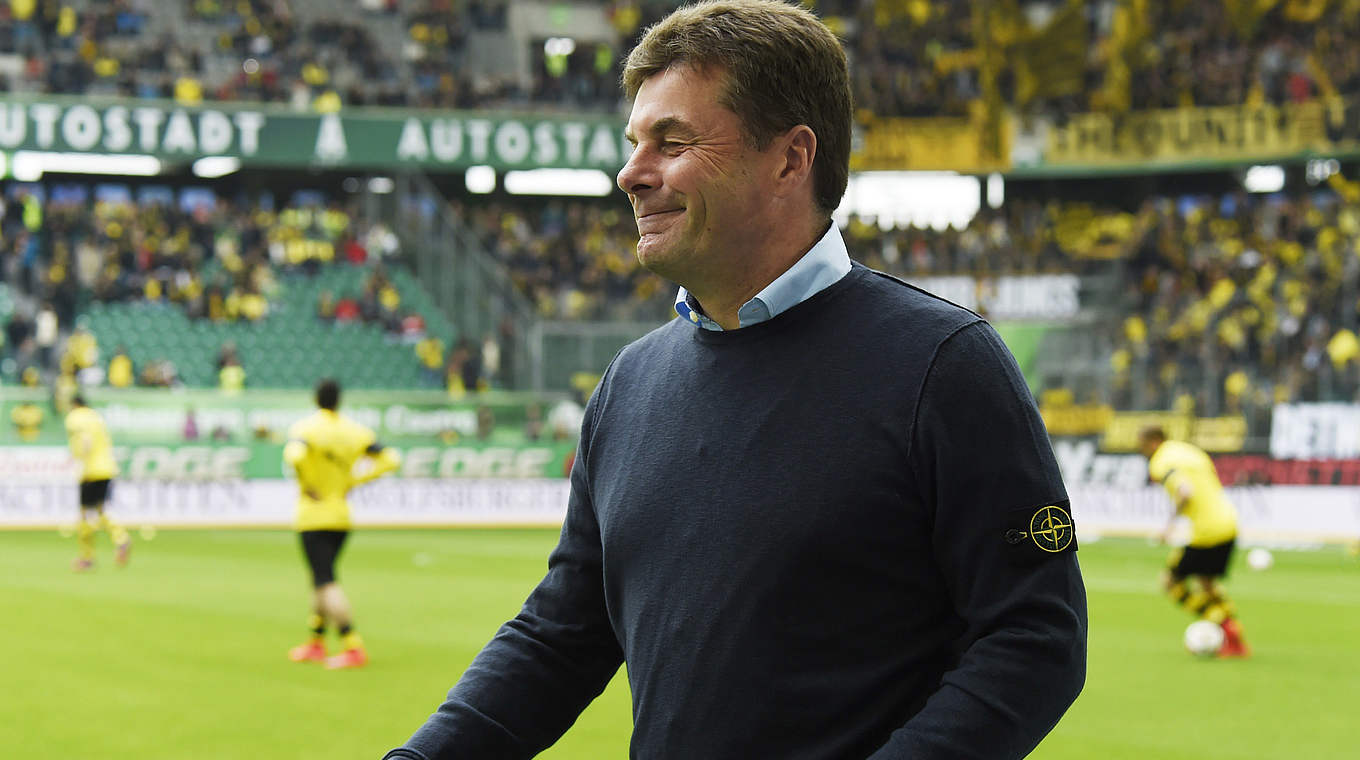 Will die herausragende Saison mit dem VfL Wolfsburg krönen: Dieter Hecking © 2015 Getty Images