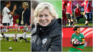 Mit 23 Spielerinnen zur Mission WM-Titel nach Kanada: Silvia Neid (M.) © Bongarts/GettyImages/DFB