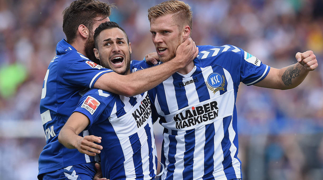 Karlsruher face HSV for a spot in the top-tier © 2015 Getty Images