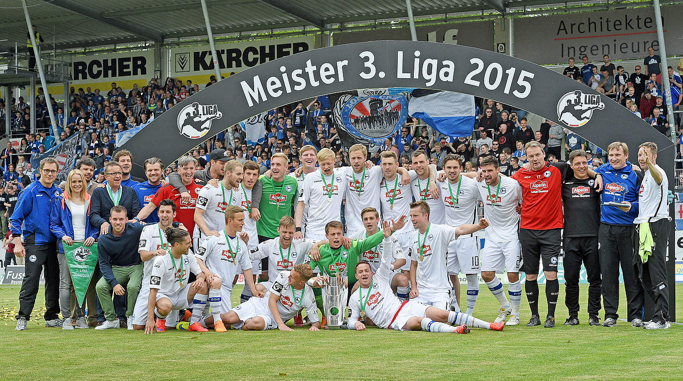 Meister der 3. Liga 2015: Arminia Bielefeld © 2015 Getty Images