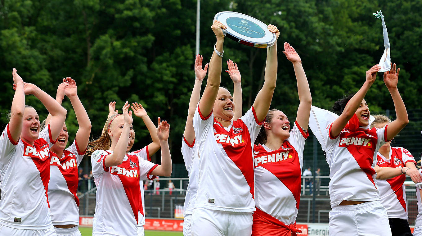Nächstes Jahr in der Bundesliga vertreten: Die Frauen des 1. FC Köln © 2015 Getty Images