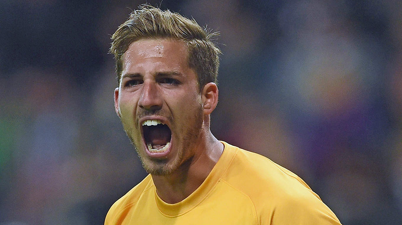 Überzeugt in ungewohnter Rolle: Frankfurts etatmäßiger Keeper Kevin Trapp © 2015 Getty Images