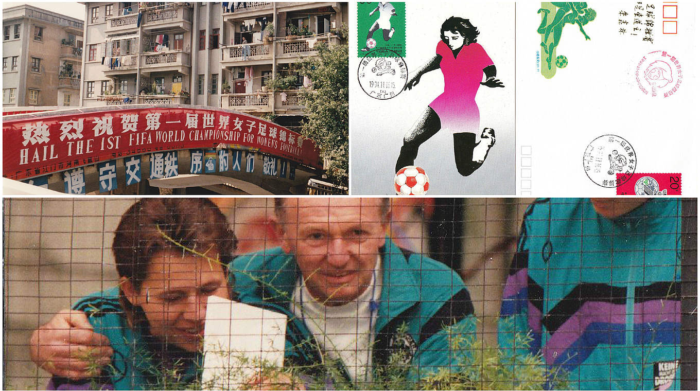 Impressionen aus dem Reich der Mitte: die DFB-Frauen bei der ersten WM 1991 © Rainer Hennies/DFB