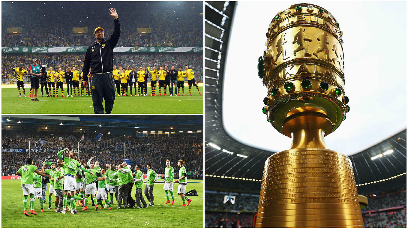 Nur einer kann gewinnen: Wolfsburg und Dortmund spielen das Pokalfinale © Bongarts/GettyImages/DFB