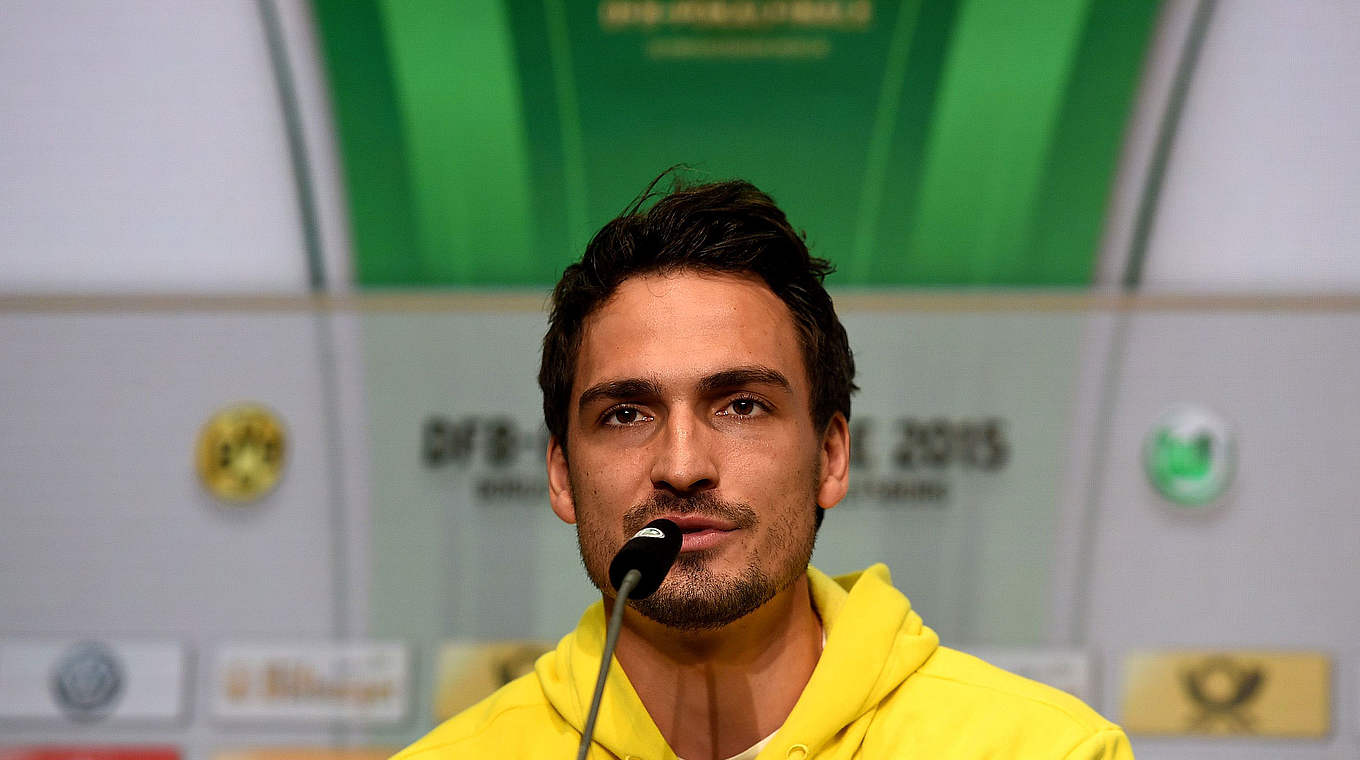 Weltmeister Mats Hummels: "Das Pokalfinale ist einfach ein geiles Spiel" © 2015 Getty Images