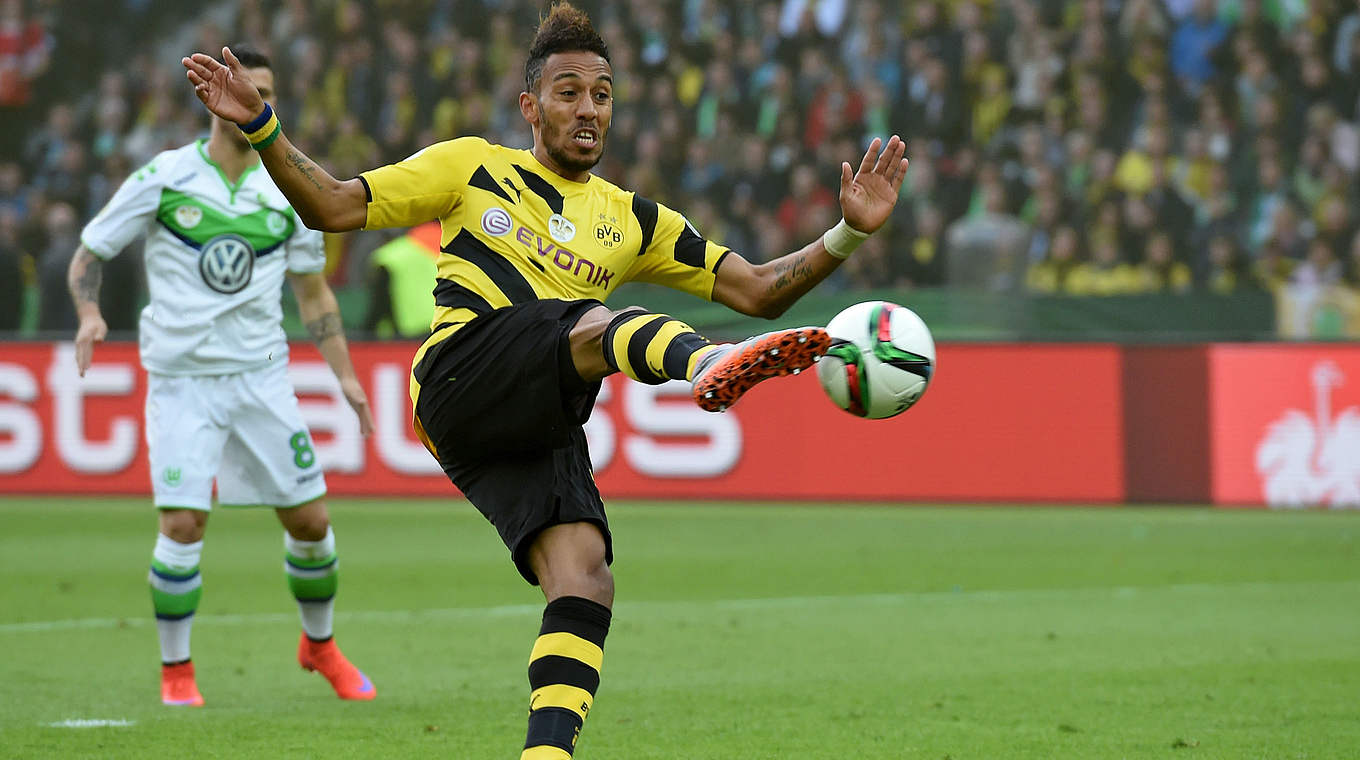 Early goal not enough: Aubameyang netted in the 5th minute for BVB © 2015 Getty Images