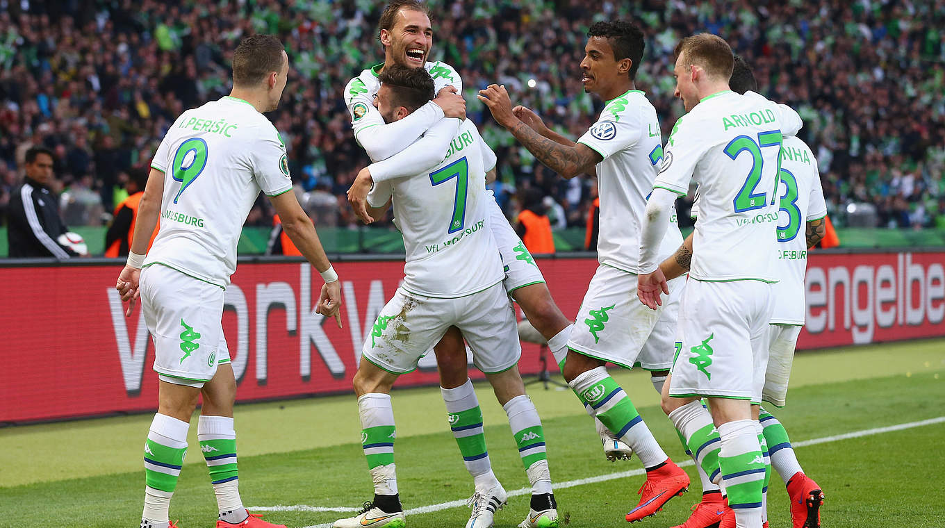 DFB-Pokalsieger 2015: Der VfL Wolfsburg besiegt im 72. Finale den BVB mit 3:1 © 2015 Getty Images