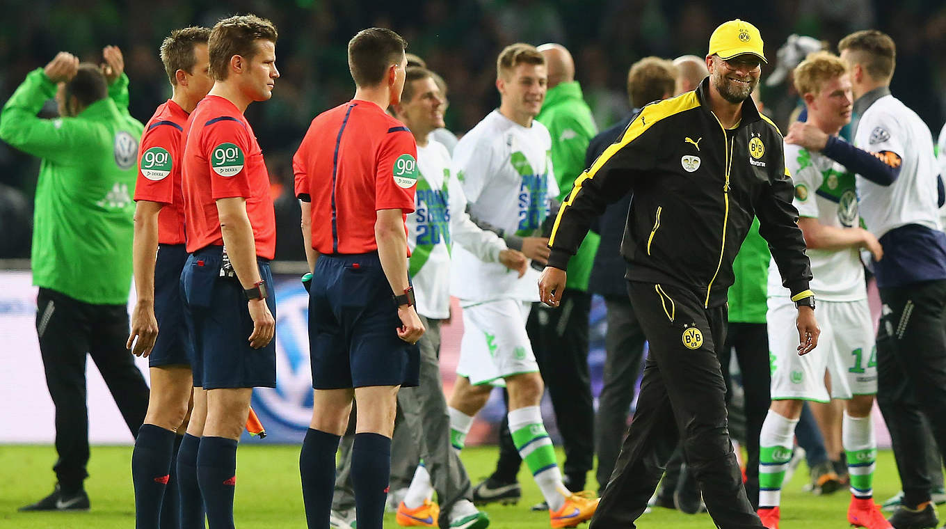 Jürgen Klopp: "Credit to Dieter Hecking and VfL Wolfsburg, they deserved to win" © 2015 Getty Images