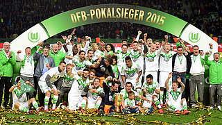 Historischer Erfolg: Der VfL Wolfsburg ist DFB-Pokalsieger 2015 - zum ersten Mal © 2015 Getty Images