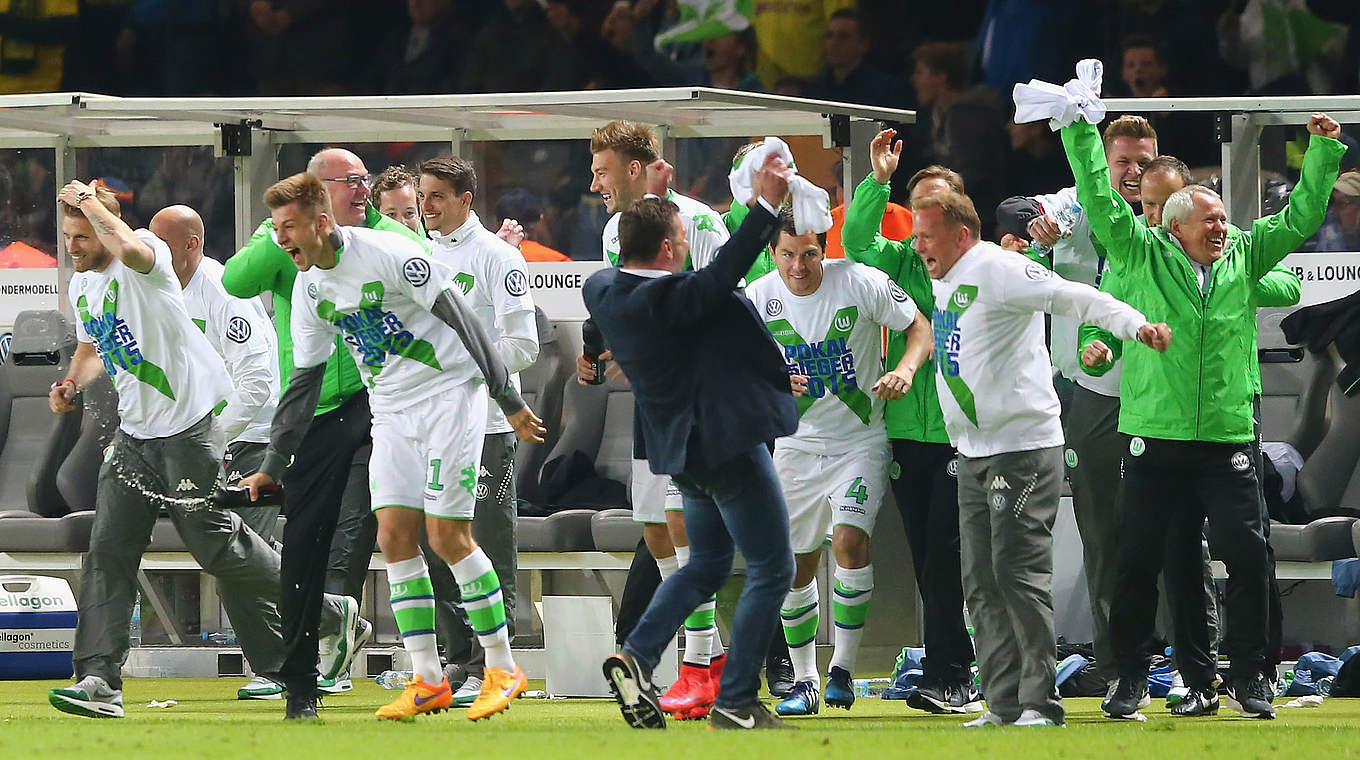 Historic success: VfL Wolfsburg won the DFB Cup for the first time  © 2015 Getty Images