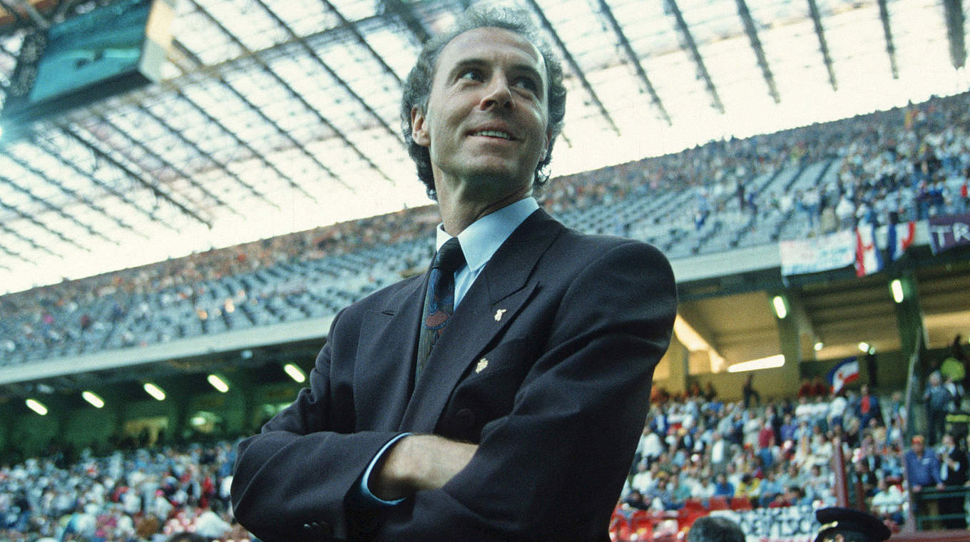 1974 Weltmeister als Spieler, 16 Jahre später als Trainer: Franz Beckenbauer © Bongarts/Getty Images