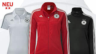 Jetzt im DFB-Fanshop erhältlich: die Trainingskollektion zur Frauen-WM © DFB