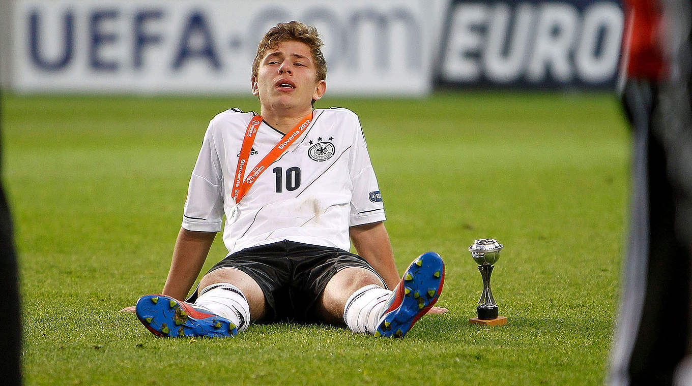 Erste Enttäuschung: Meyer nach der Niederlage im U 17-EM-Finale 2012 © 2012 Getty Images