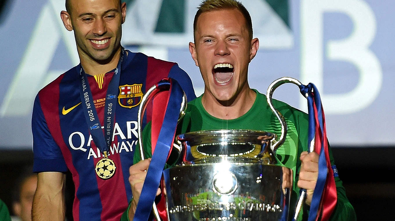 Der Triumphator: Nationaltorwart Marc-André ter Stegen © 2015 Getty Images